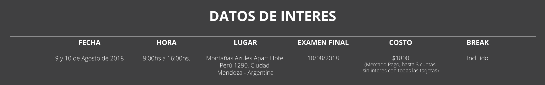 *CERTIFICACIÓN INTENSIVA 2018* | JUNTO A CAMPAGNA