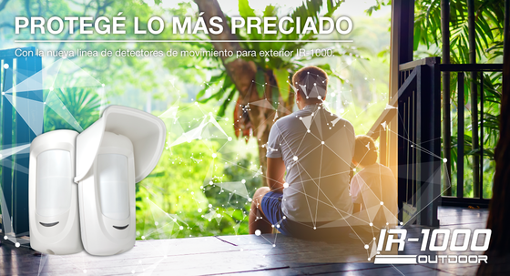 Detector inalámbrico doble infrarrojo para exteriores. Incluye receptor ...