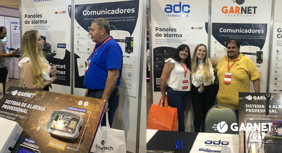 GARNET TECHNOLOGY PRESENTE EN LA EXPO SEGURIDAD CÓRDOBA 2023 JUNTO A ADC Y LIDERTECH