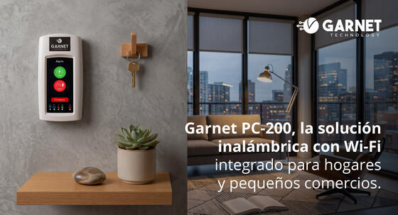 ALARMA PC-200 DE GARNET, UN PANEL INALÁMBRICO CON WIFI PARA HOGARES Y PEQUEÑOS COMERCIOS