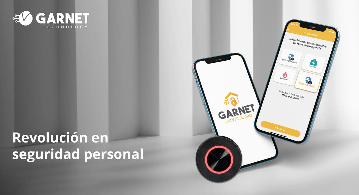 Seguridad en tus manos: Descubre la app de Garnet Technology para el Botón de Vida Bluetooth