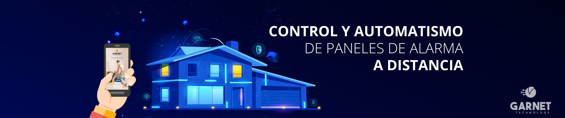 Control y automatismo de paneles de alarma a distancia Garnet Technology