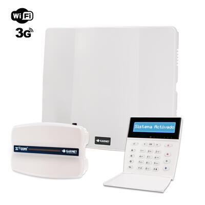 PC-732G-LCD + 3G-COM Combo de alarma PC-732G con teclado LCD y comunicador 3G-COM