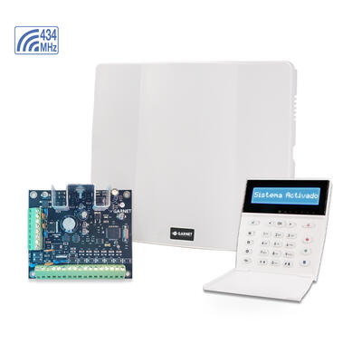 PC-732G-LCDRF Central de alarma hibrida, 6 zonas, permite expansión hasta 32 zonas con módulo EXP-8Z, 2 particiones, sin comunicador telefónico.