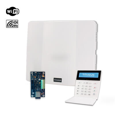 PC-732T-C-LCDRF + IP-500 Combo de alarma PC-732T-C con teclado LCDRF y comunicador 3G-COM