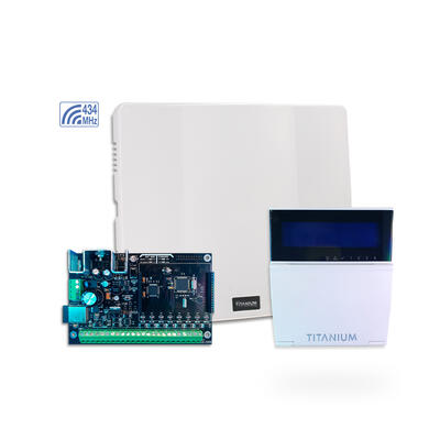 PC-900T-LCDRF Central de alarma hibrida, 8 zonas, permite expansión hasta 32 zonas con módulo EXP-8Z, 4 particiones y con comunicador WiFi integra...